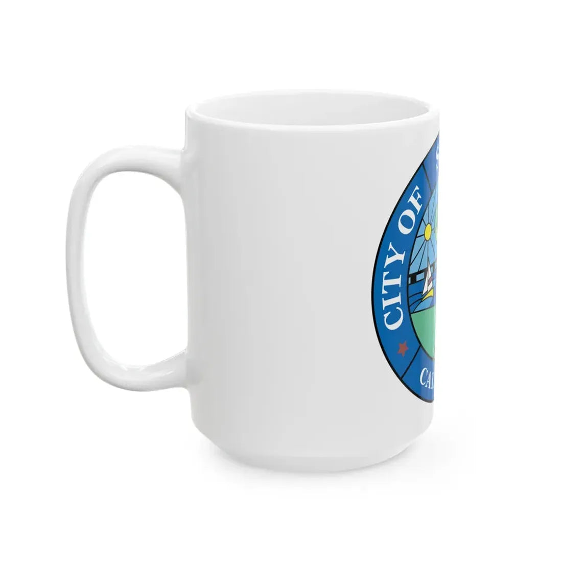 Seal of San Mateo California - White Coffee Mug - Go Mug Yourself