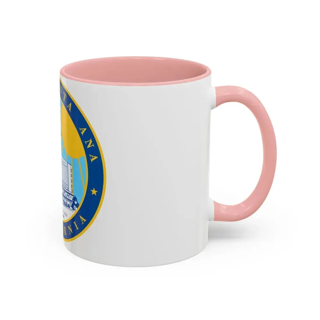 Seal of Santa Ana California - Accent Coffee Mug - Go Mug Yourself