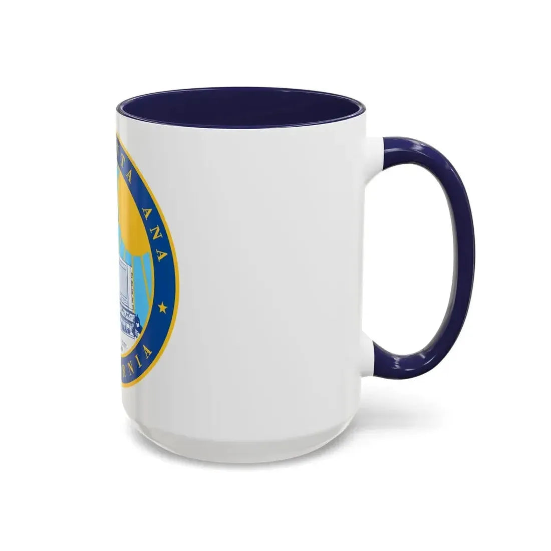 Seal of Santa Ana California - Accent Coffee Mug - Go Mug Yourself