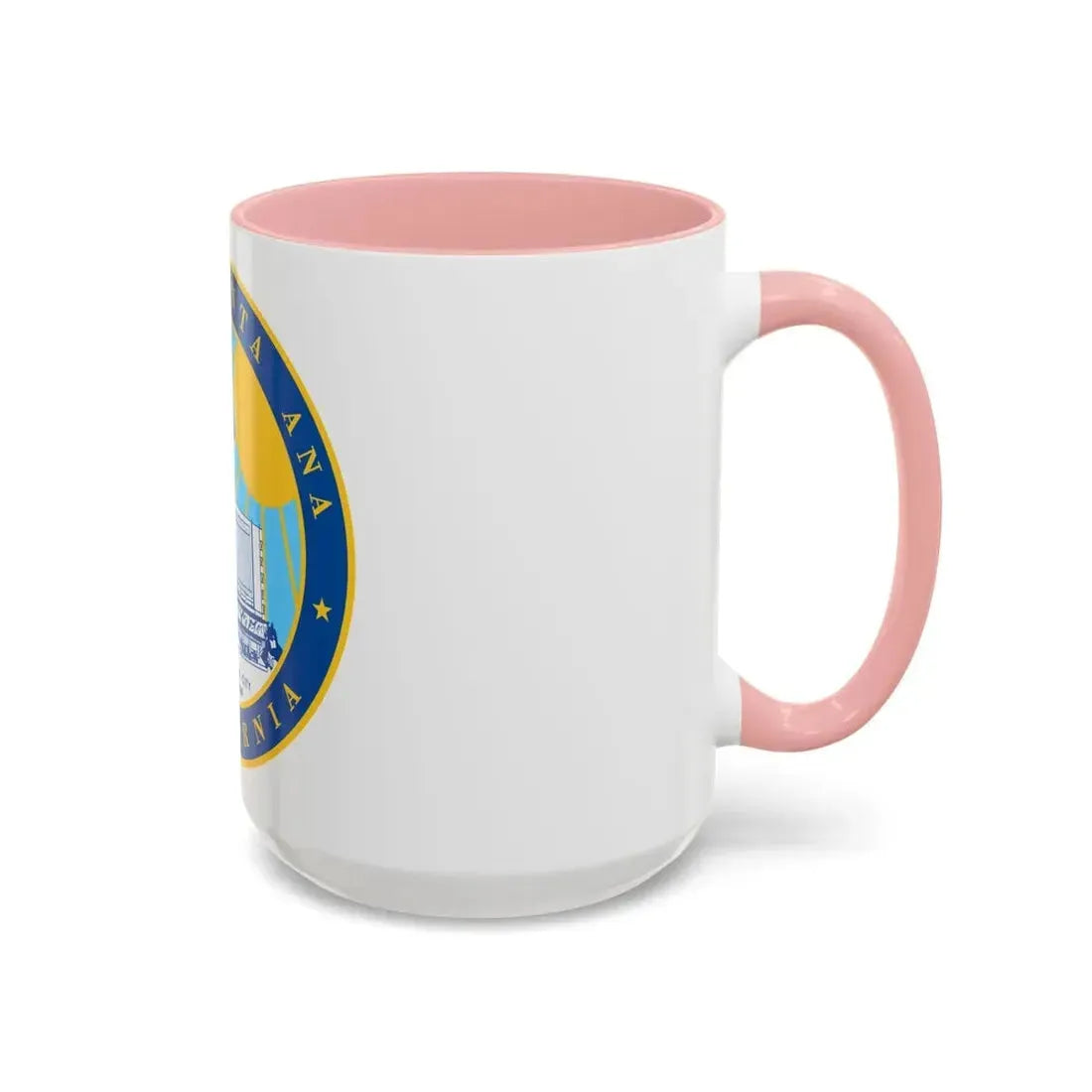 Seal of Santa Ana California - Accent Coffee Mug - Go Mug Yourself