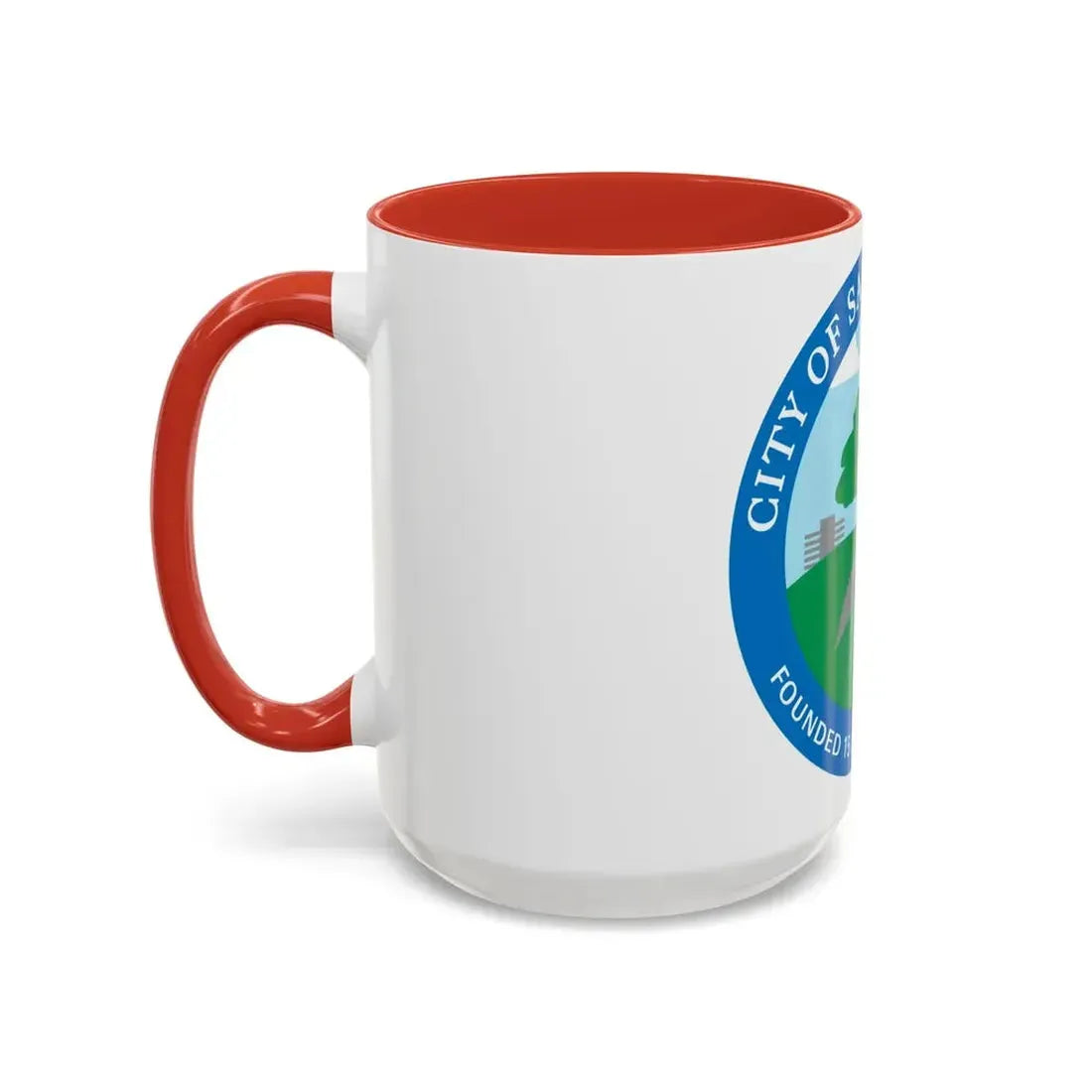 Seal of Santa Clarita California - Accent Coffee Mug - Go Mug Yourself