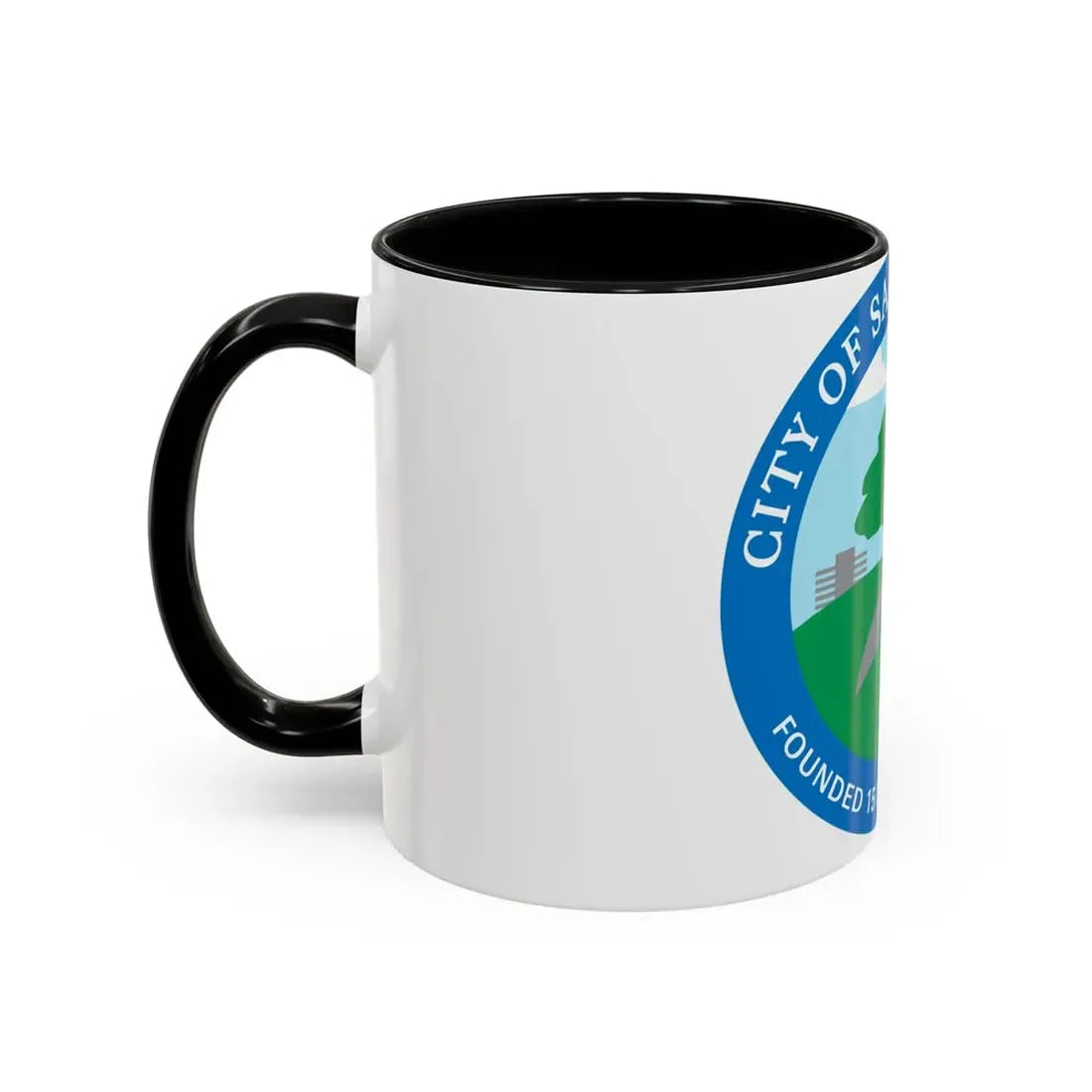 Seal of Santa Clarita California - Accent Coffee Mug - Go Mug Yourself