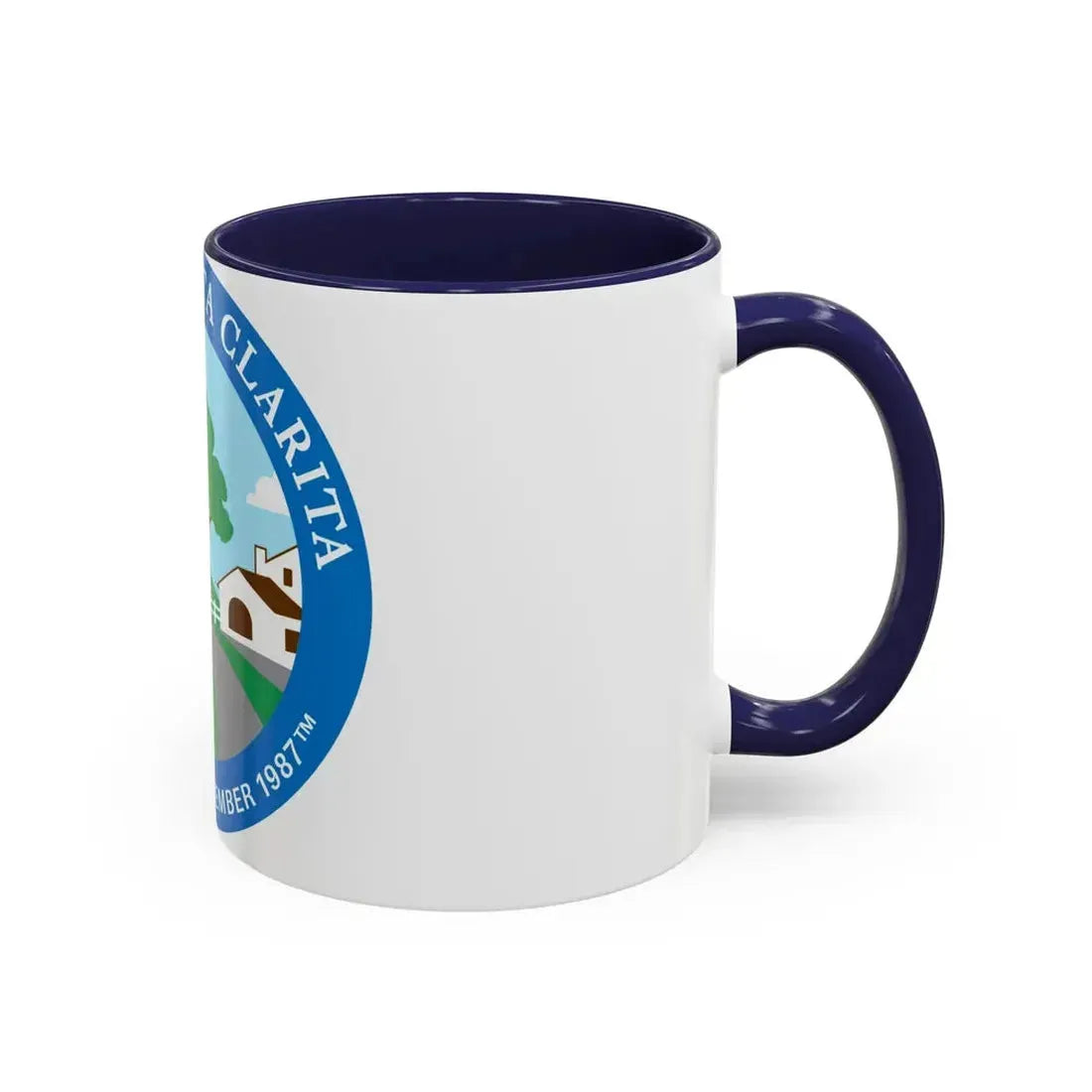 Seal of Santa Clarita California - Accent Coffee Mug - Go Mug Yourself