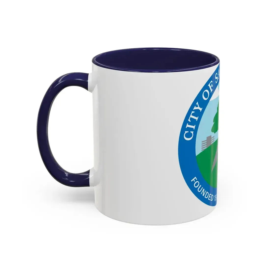 Seal of Santa Clarita California - Accent Coffee Mug - Go Mug Yourself