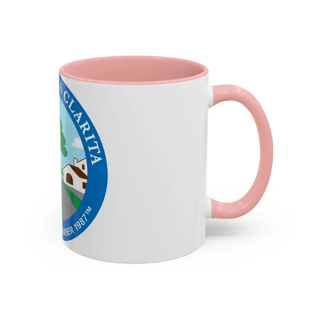 Seal of Santa Clarita California - Accent Coffee Mug - Go Mug Yourself