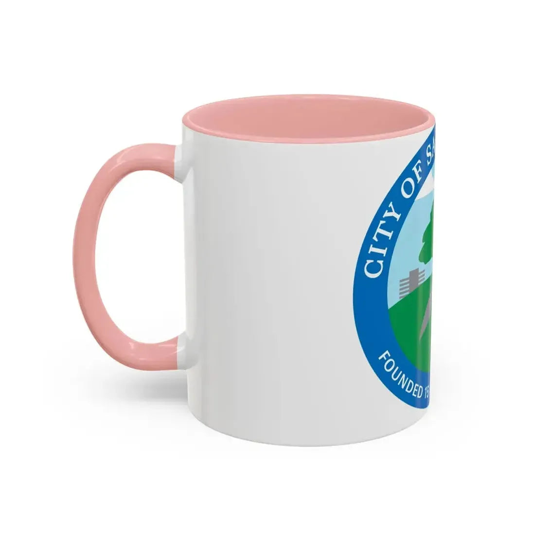 Seal of Santa Clarita California - Accent Coffee Mug - Go Mug Yourself
