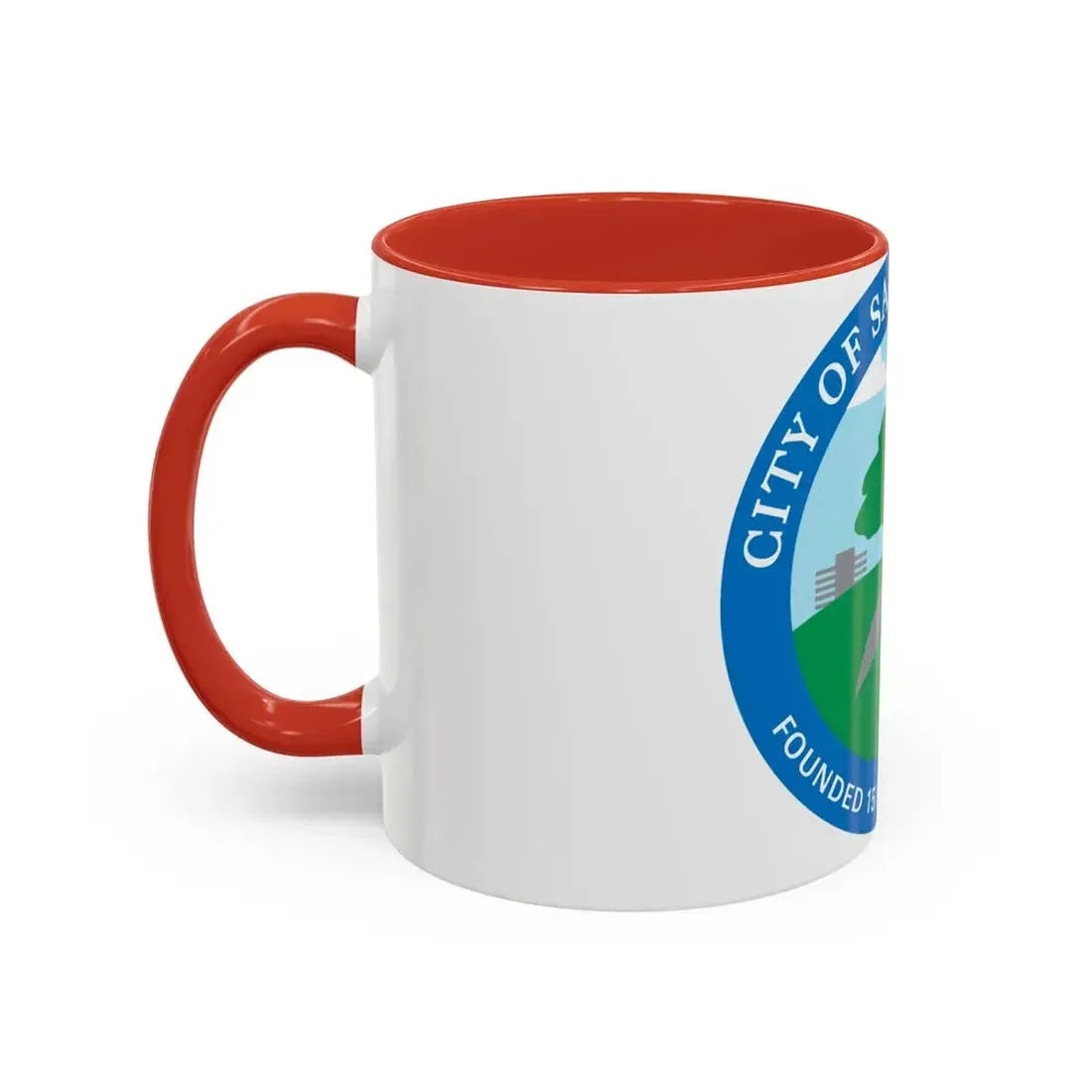 Seal of Santa Clarita California - Accent Coffee Mug - Go Mug Yourself