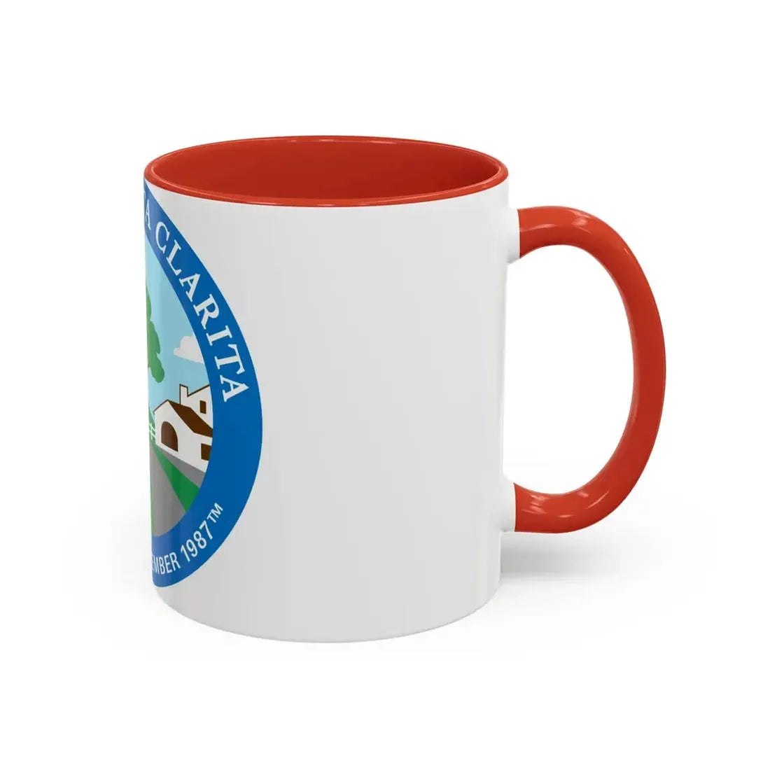 Seal of Santa Clarita California - Accent Coffee Mug - Go Mug Yourself