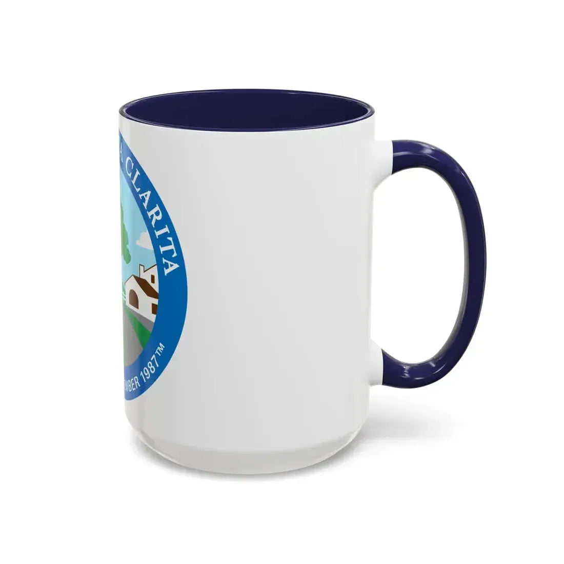 Seal of Santa Clarita California - Accent Coffee Mug - Go Mug Yourself