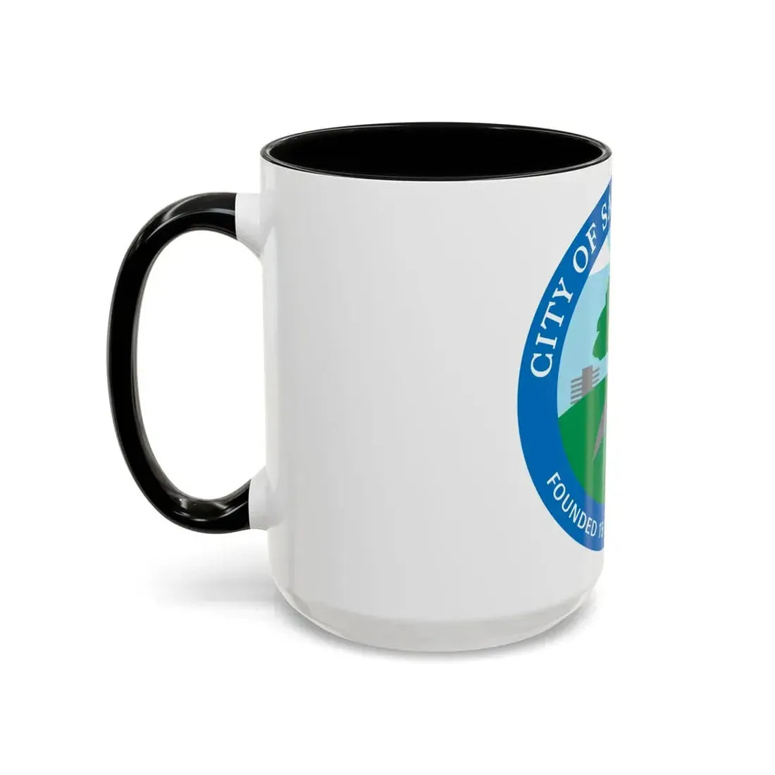 Seal of Santa Clarita California - Accent Coffee Mug - Go Mug Yourself