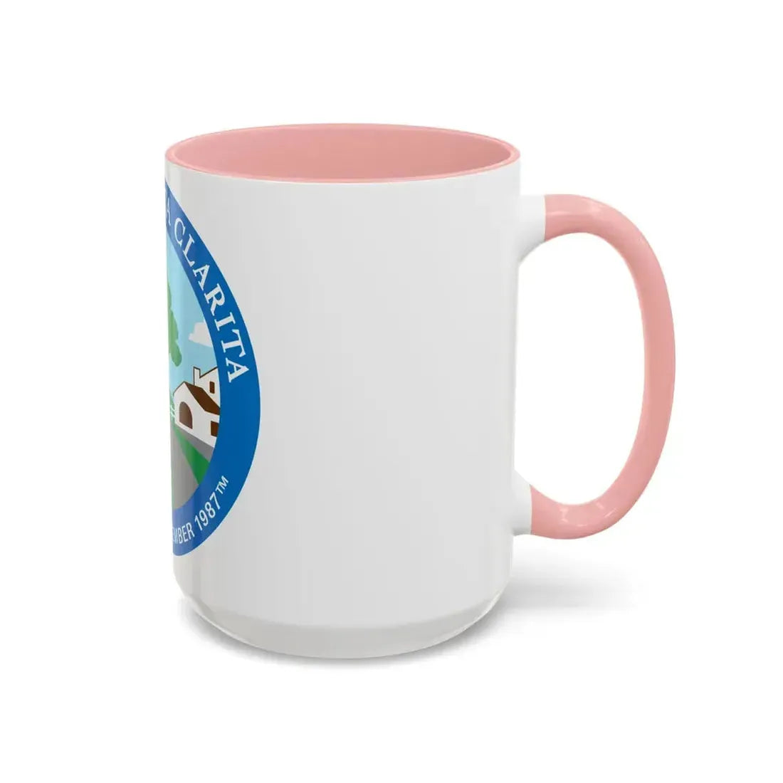 Seal of Santa Clarita California - Accent Coffee Mug - Go Mug Yourself