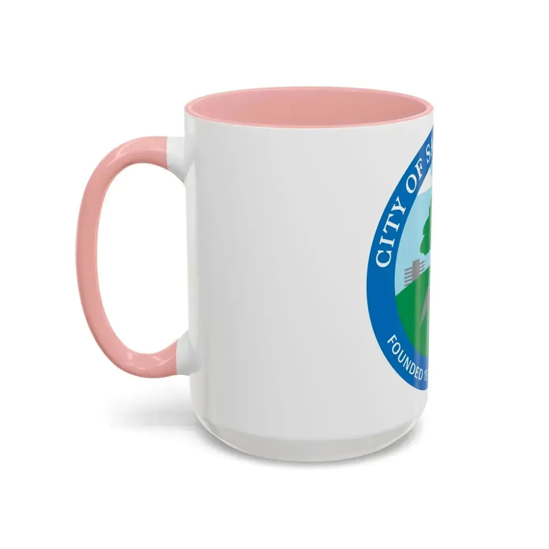 Seal of Santa Clarita California - Accent Coffee Mug - Go Mug Yourself