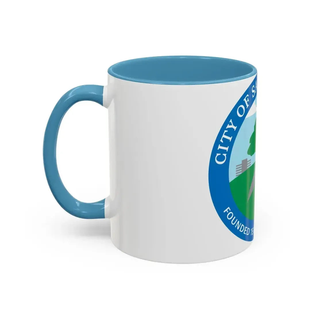 Seal of Santa Clarita California - Accent Coffee Mug - Go Mug Yourself