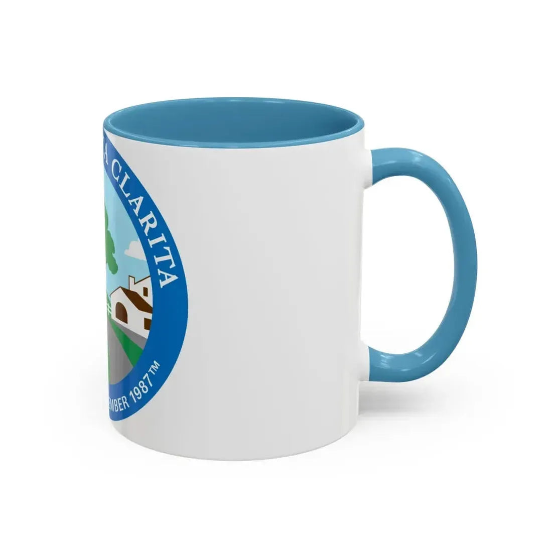 Seal of Santa Clarita California - Accent Coffee Mug - Go Mug Yourself