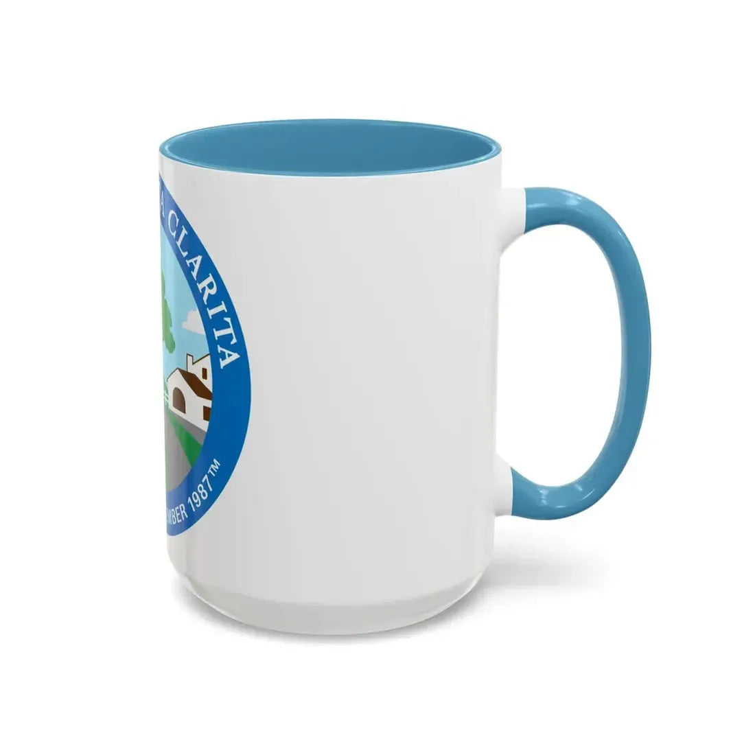 Seal of Santa Clarita California - Accent Coffee Mug - Go Mug Yourself