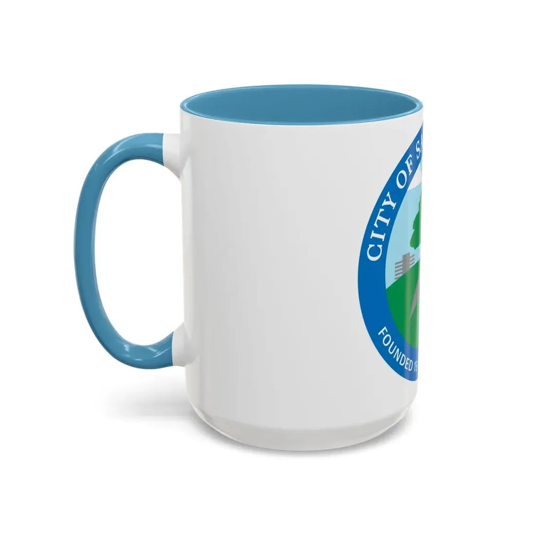 Seal of Santa Clarita California - Accent Coffee Mug - Go Mug Yourself