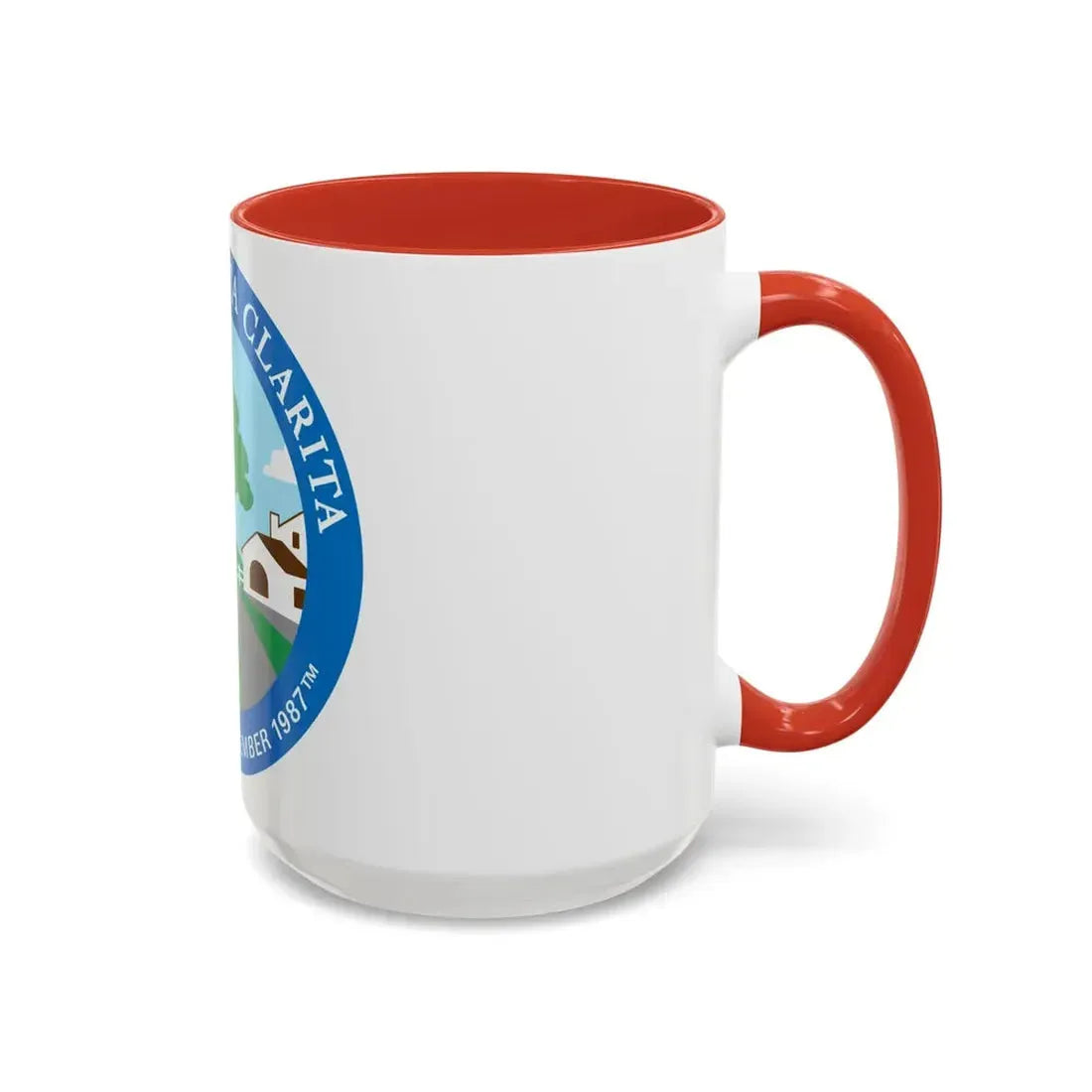 Seal of Santa Clarita California - Accent Coffee Mug - Go Mug Yourself