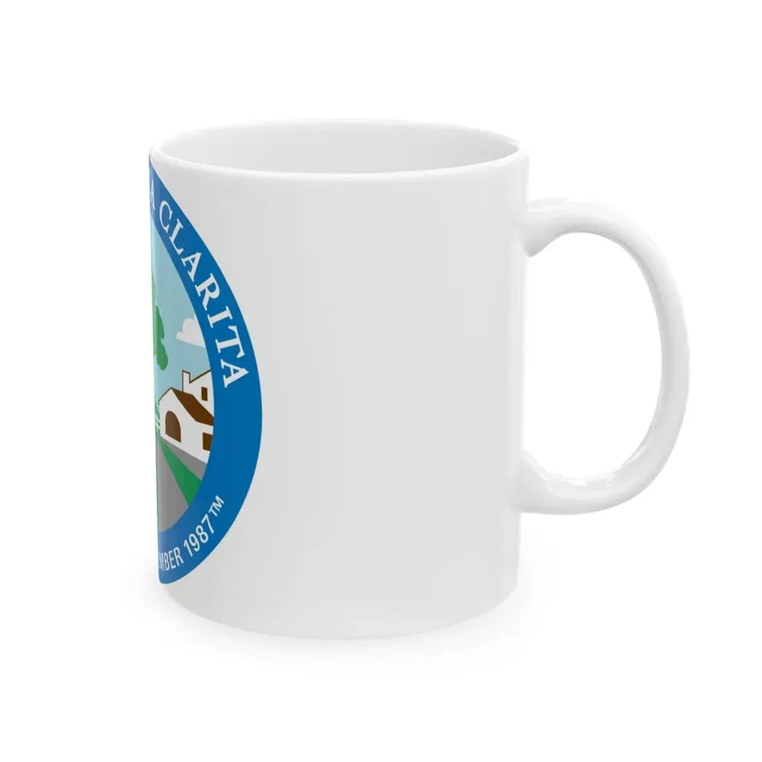Seal of Santa Clarita California - White Coffee Mug - Go Mug Yourself