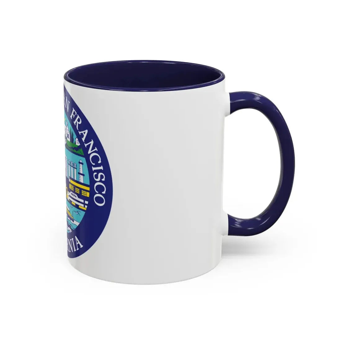 Seal of South San Francisco California - Accent Coffee Mug - Go Mug Yourself
