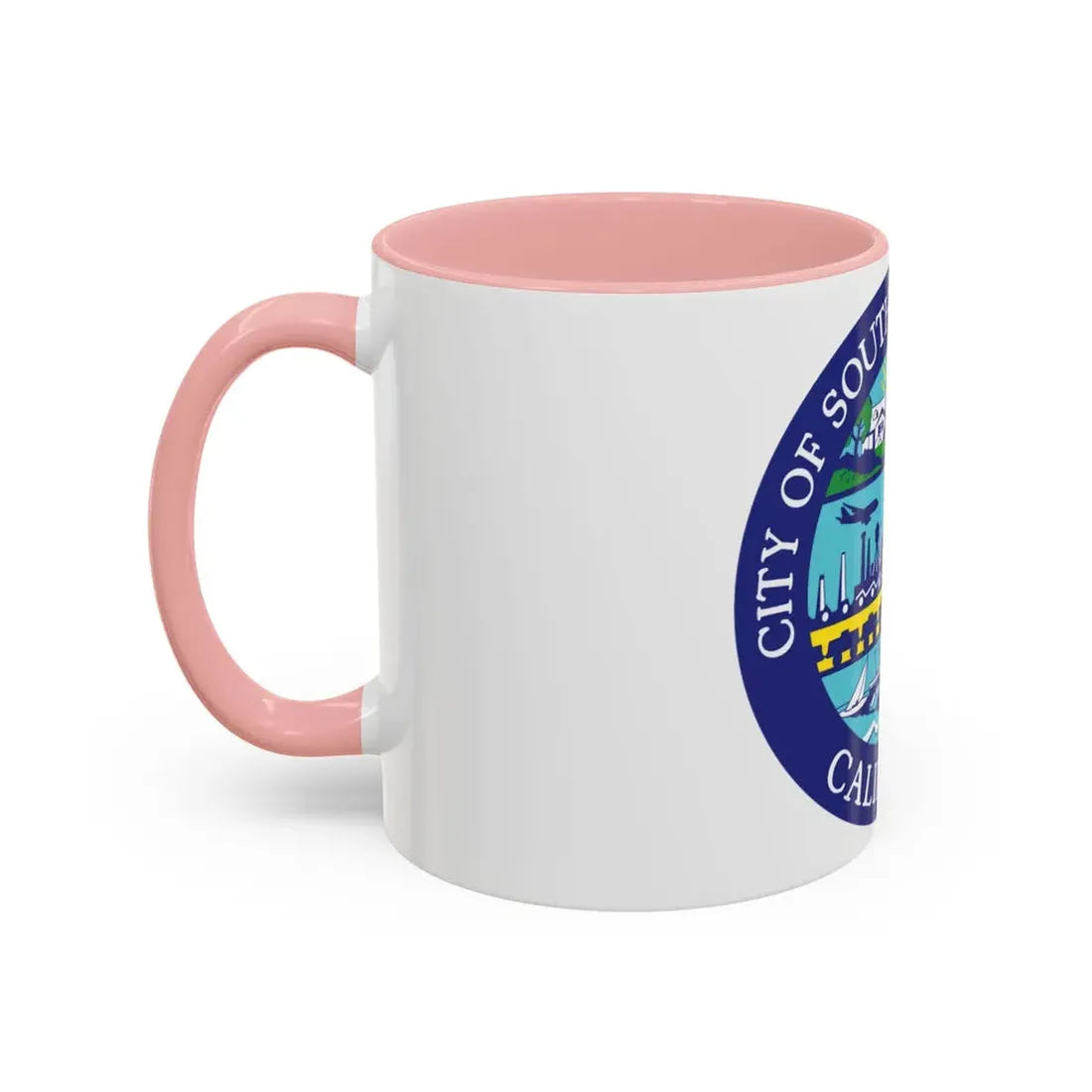 Seal of South San Francisco California - Accent Coffee Mug - Go Mug Yourself
