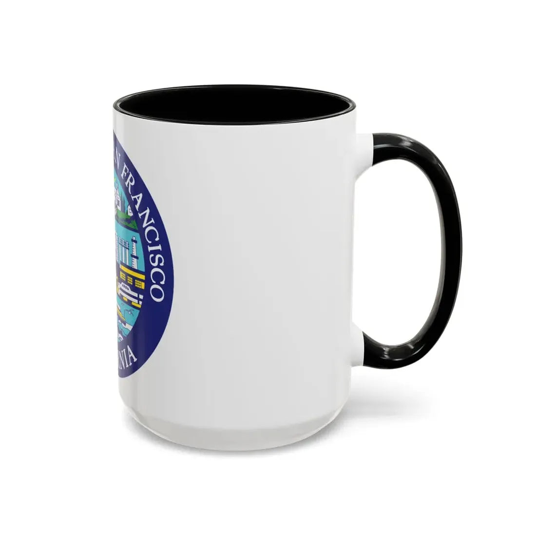 Seal of South San Francisco California - Accent Coffee Mug - Go Mug Yourself