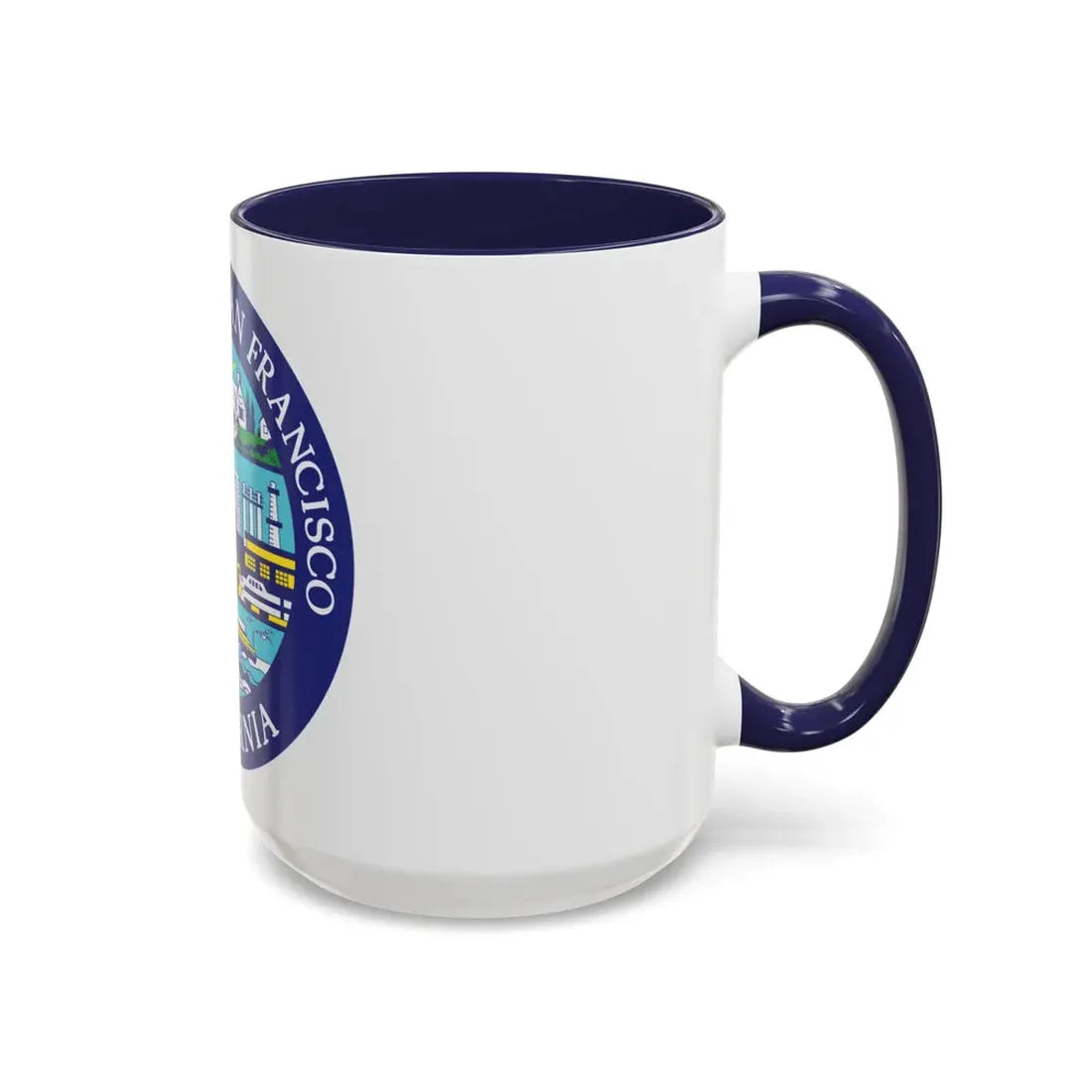 Seal of South San Francisco California - Accent Coffee Mug - Go Mug Yourself