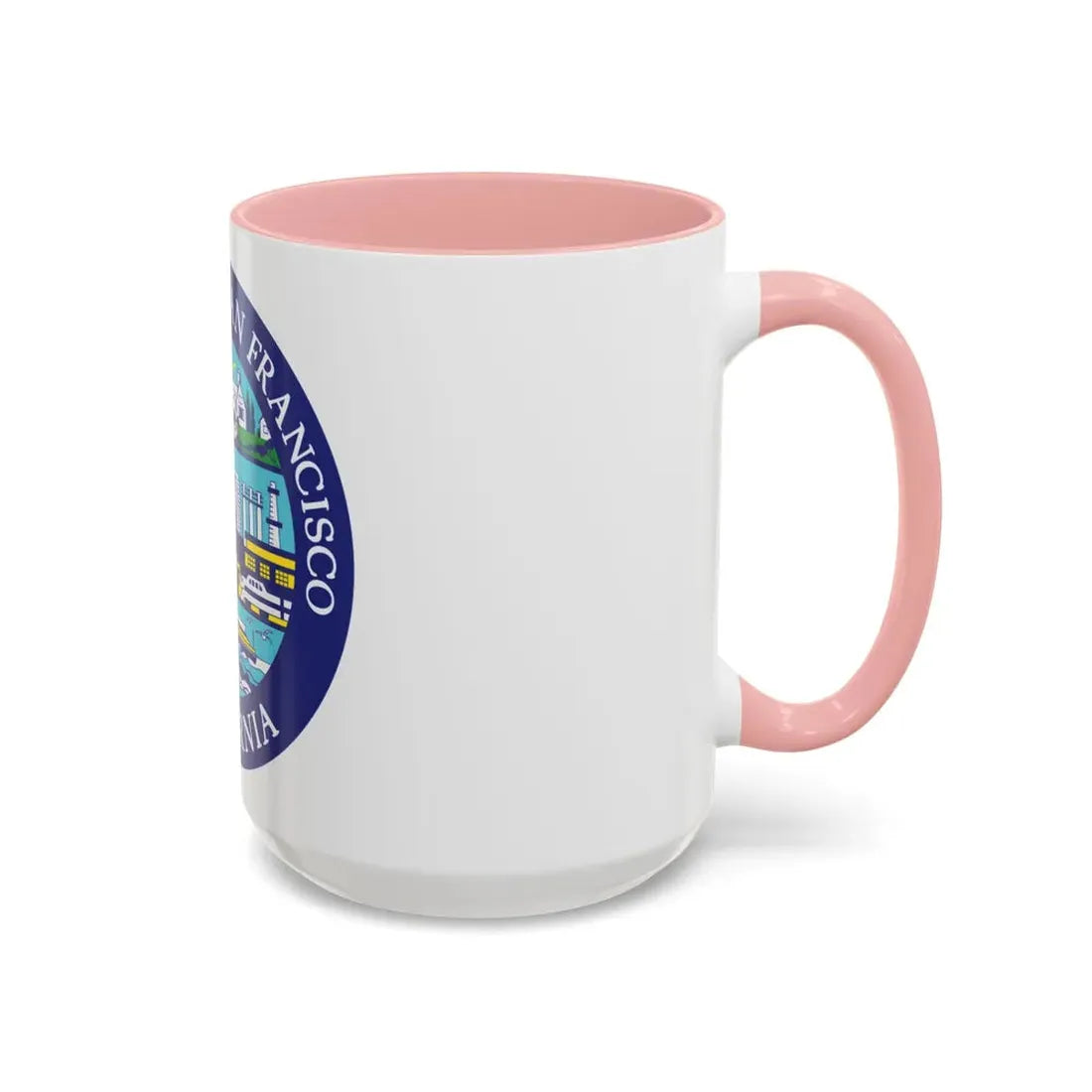 Seal of South San Francisco California - Accent Coffee Mug - Go Mug Yourself