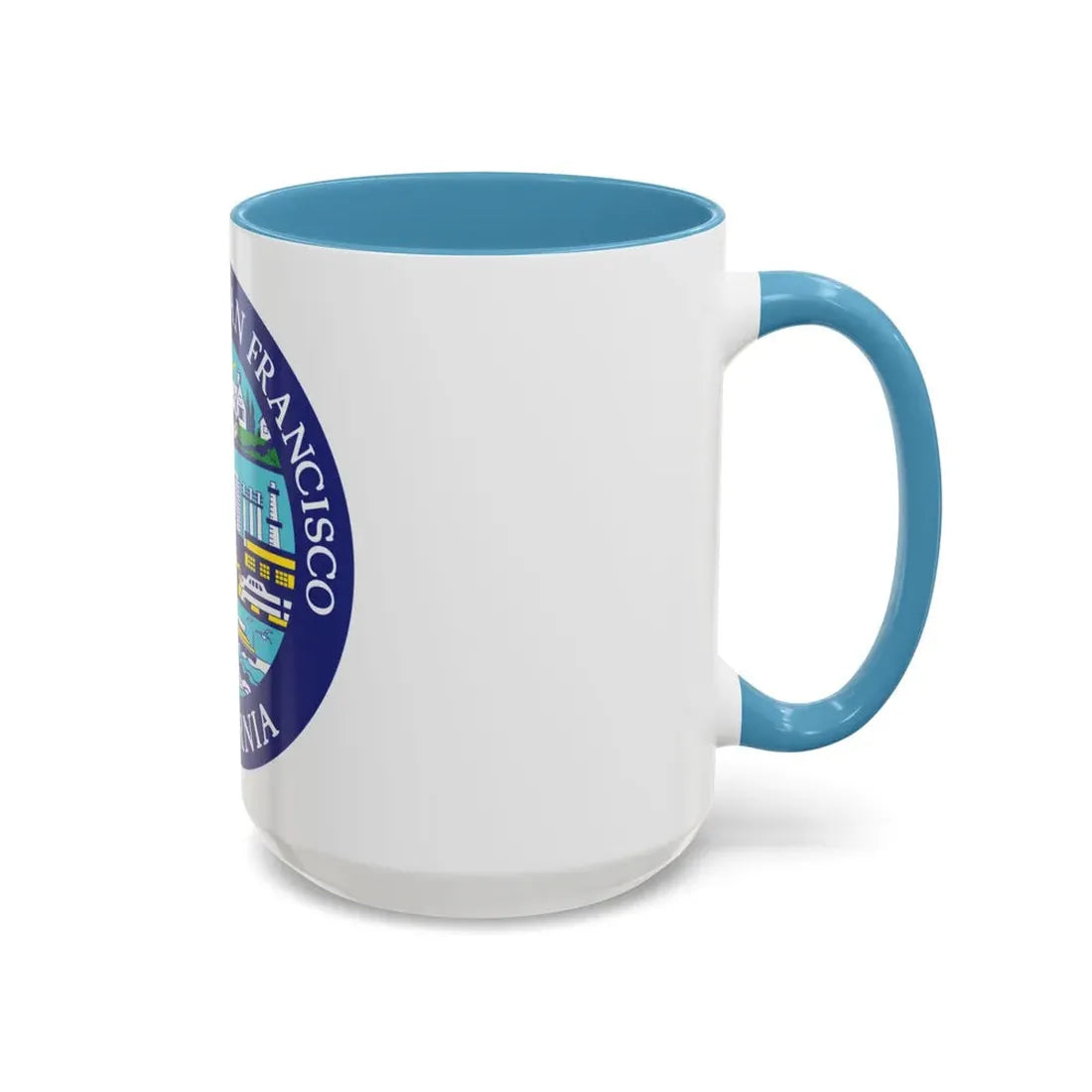 Seal of South San Francisco California - Accent Coffee Mug - Go Mug Yourself