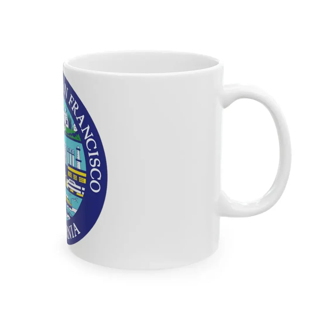Seal of South San Francisco California - White Coffee Mug - Go Mug Yourself
