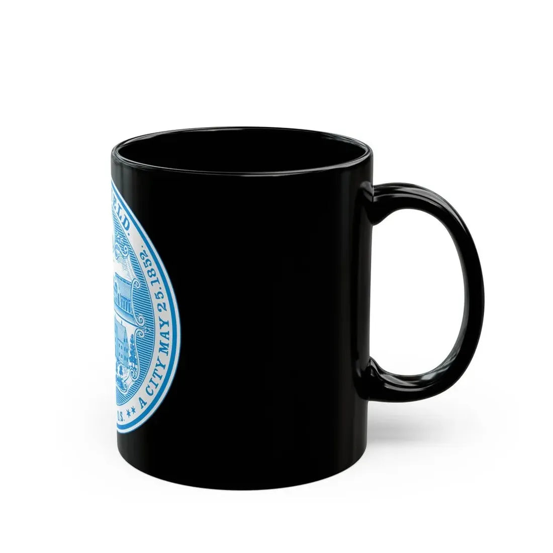 Seal of Springfield Massachusetts - Black Coffee Mug - Go Mug Yourself