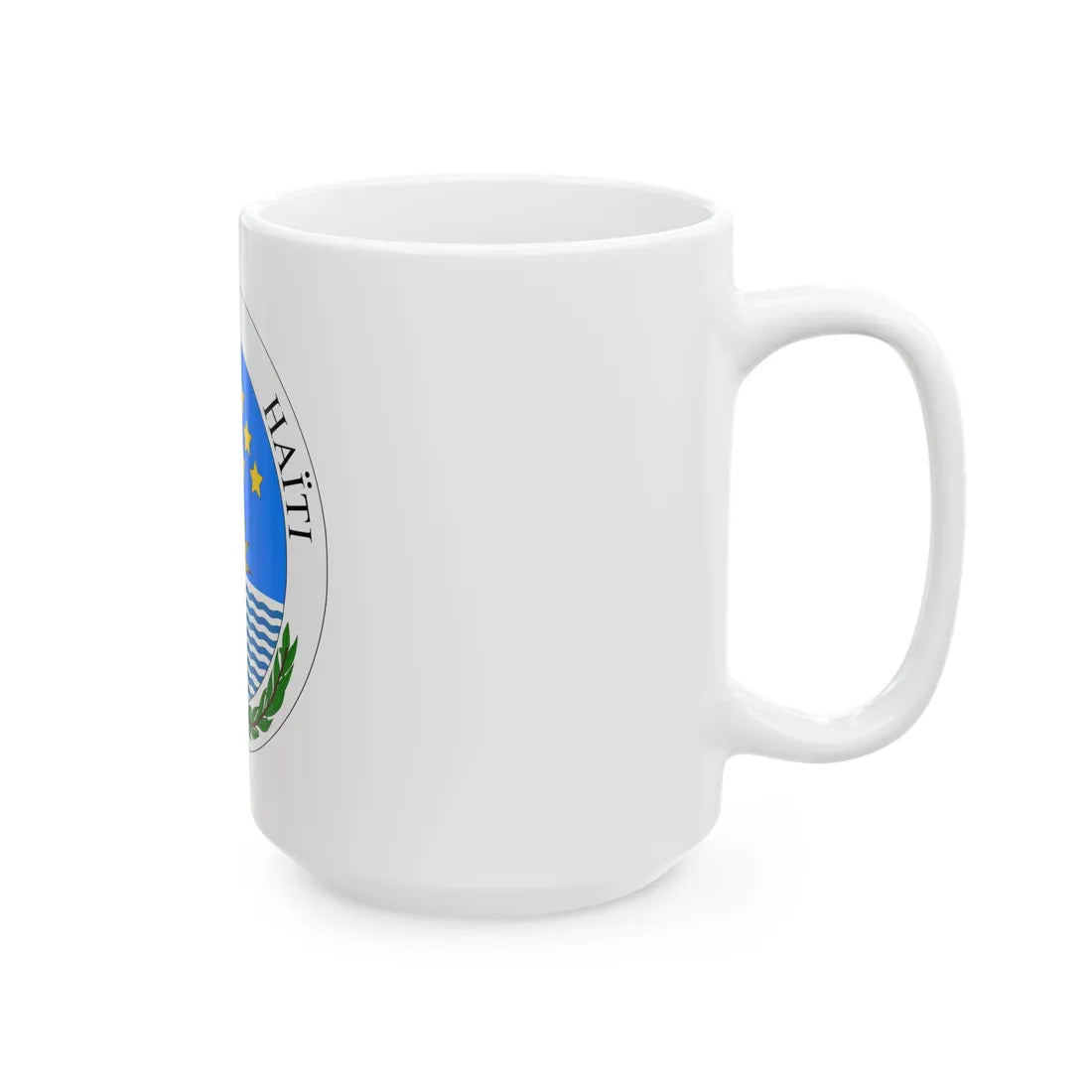 Seal of State of Haiti - White Coffee Mug - Go Mug Yourself