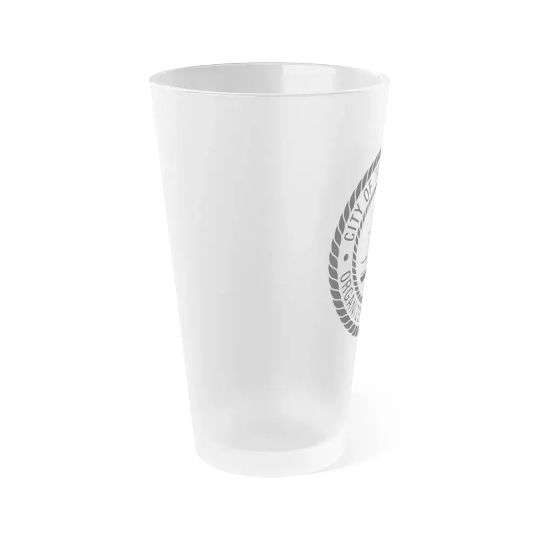 Seal of Tampa Florida - Frosted Pint Glass 16oz - Go Mug Yourself