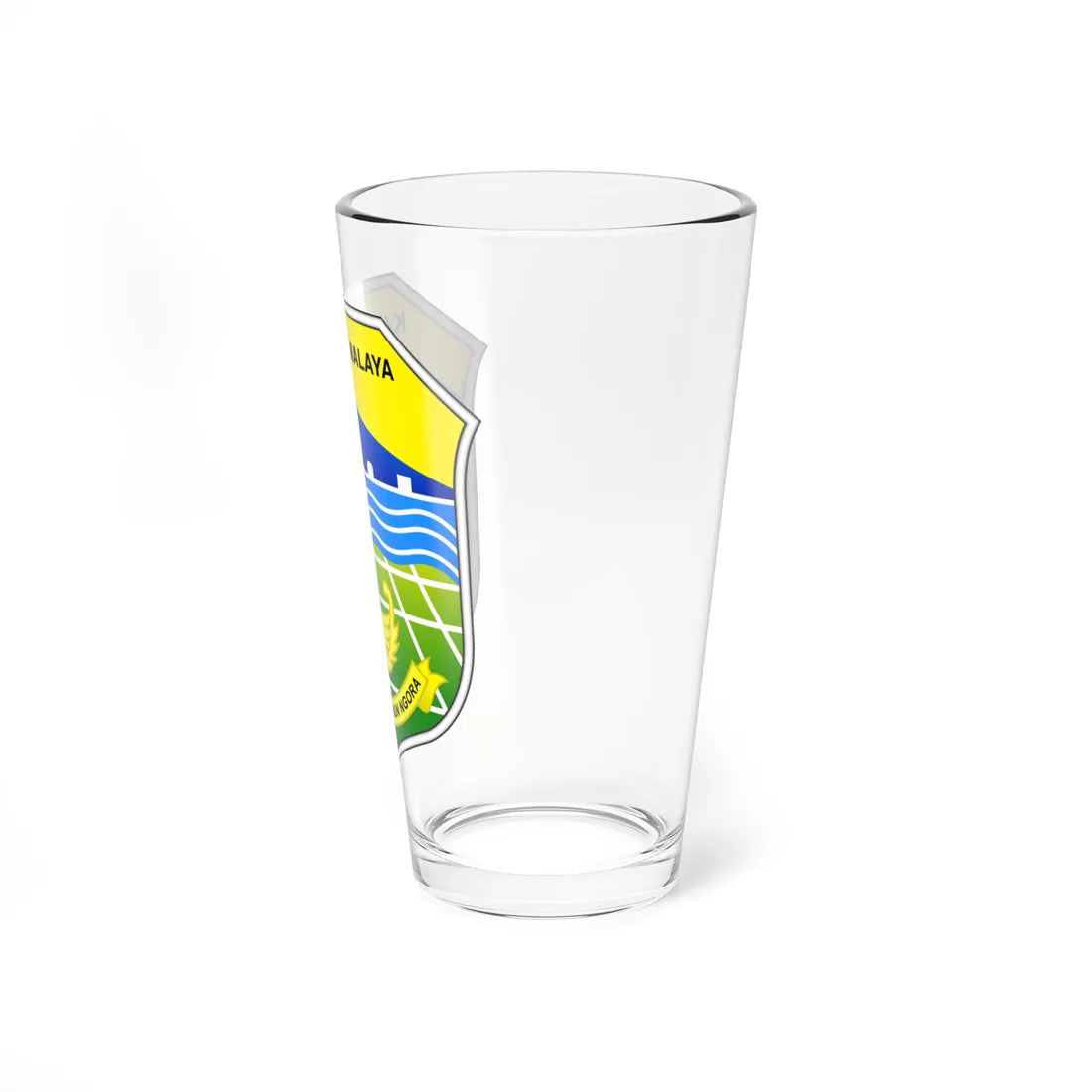 Seal of Tasikmalaya Regency (Indonesia) (Coat of Arms) Pint Glass 16oz - Go Mug Yourself