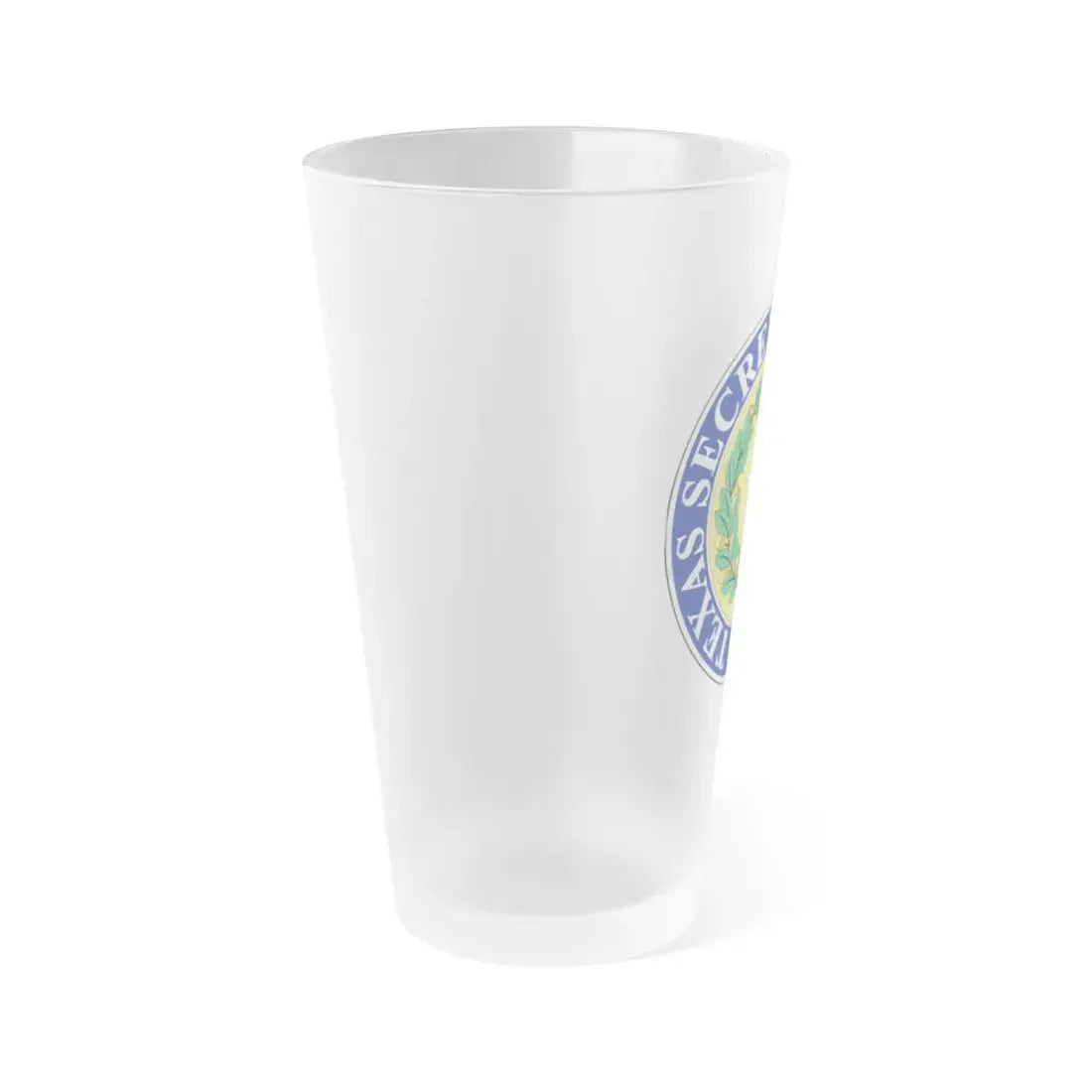 Seal of Texas Secretary of State - Frosted Pint Glass 16oz - Go Mug Yourself