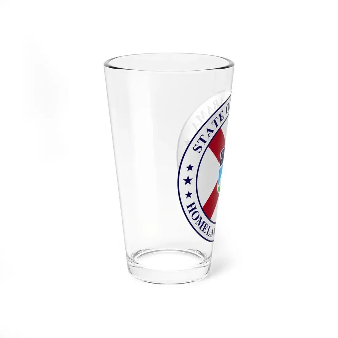 Seal of the Alabama Department of Homeland Security - Pint Glass 16oz - Go Mug Yourself