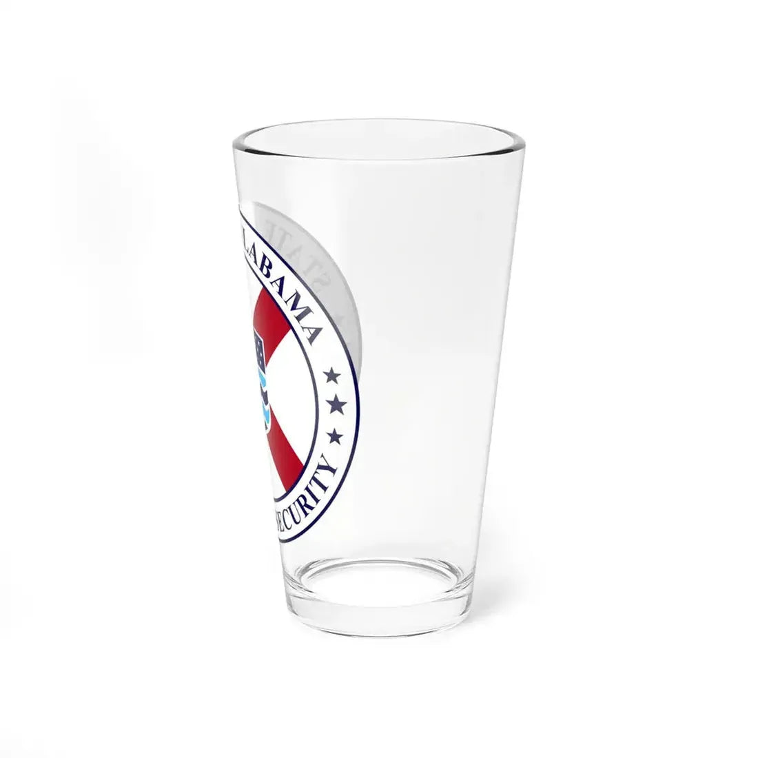 Seal of the Alabama Department of Homeland Security - Pint Glass 16oz - Go Mug Yourself