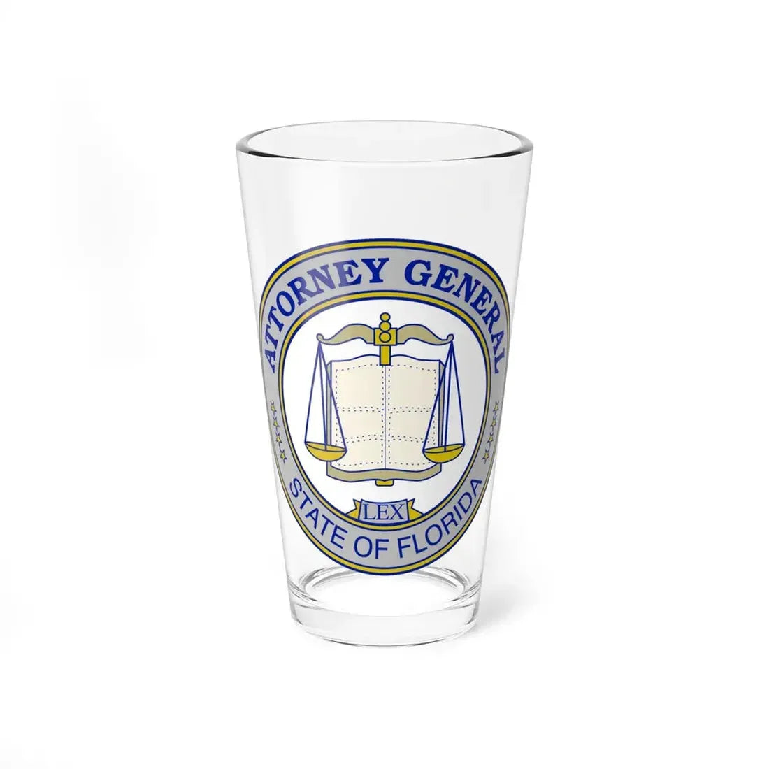 Seal of the Attorney General of Florida - Pint Glass 16oz 16oz - Go Mug Yourself