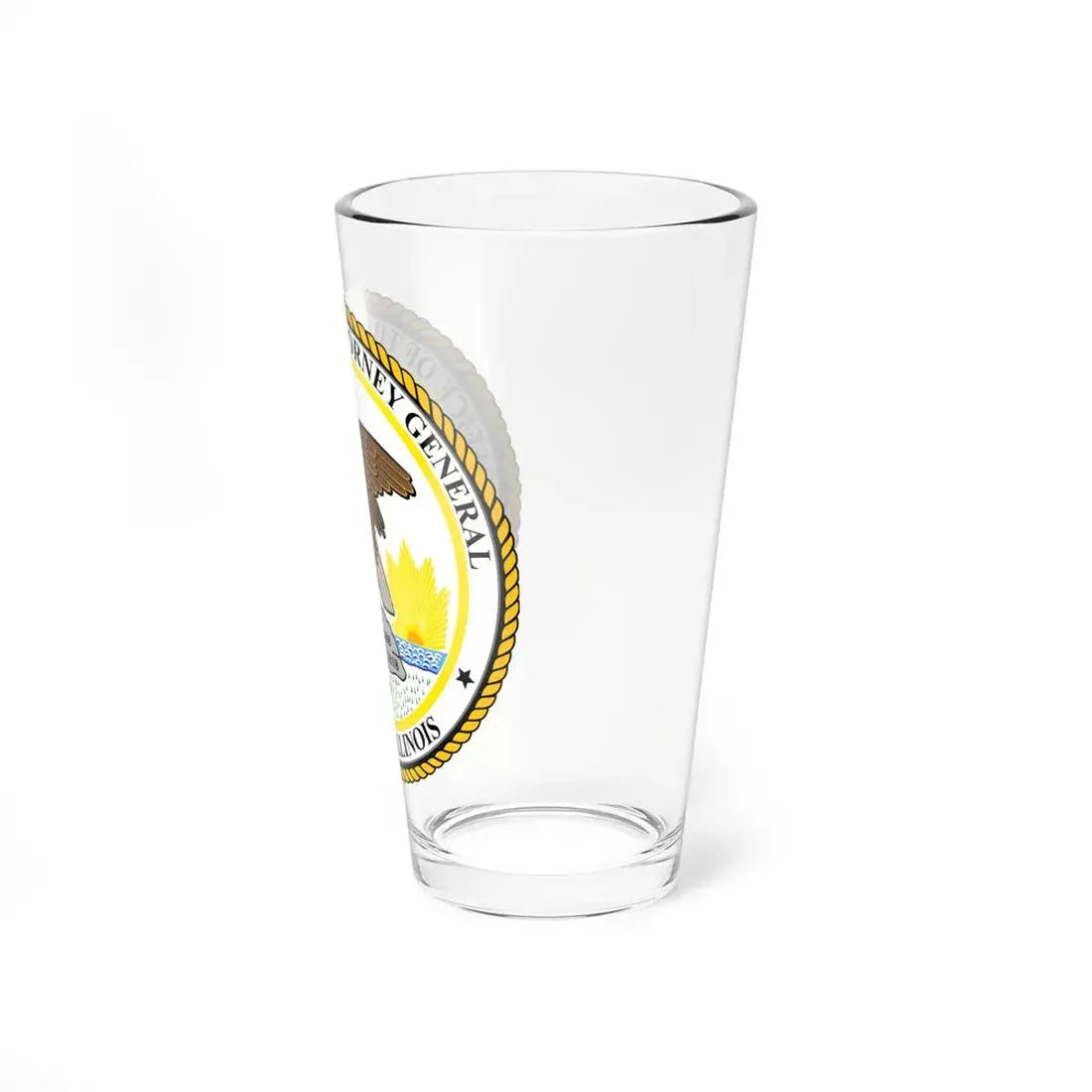 Seal of the Attorney General of Illinois - Pint Glass 16oz - Go Mug Yourself