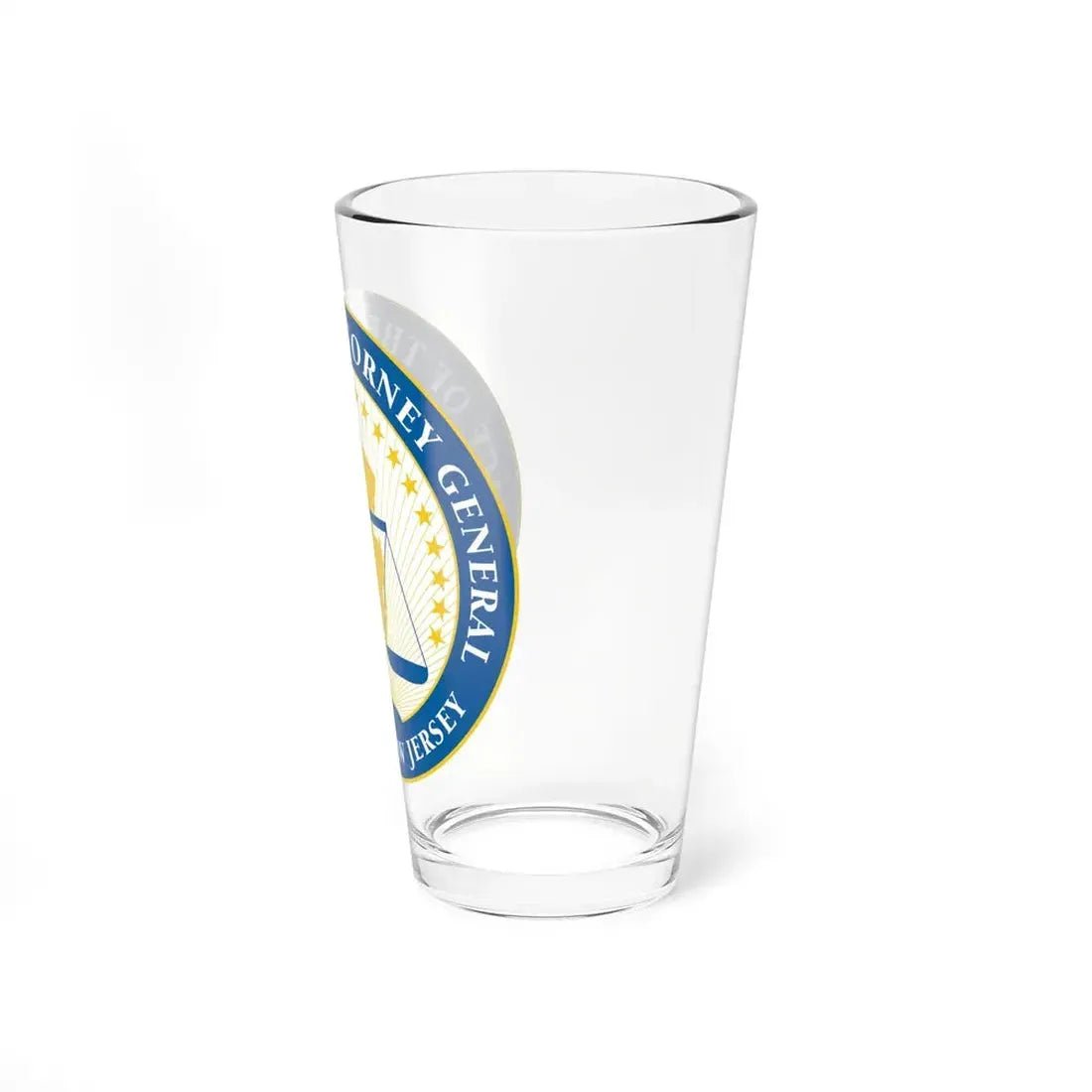 Seal of the Attorney General of New Jersey - Pint Glass 16oz - Go Mug Yourself