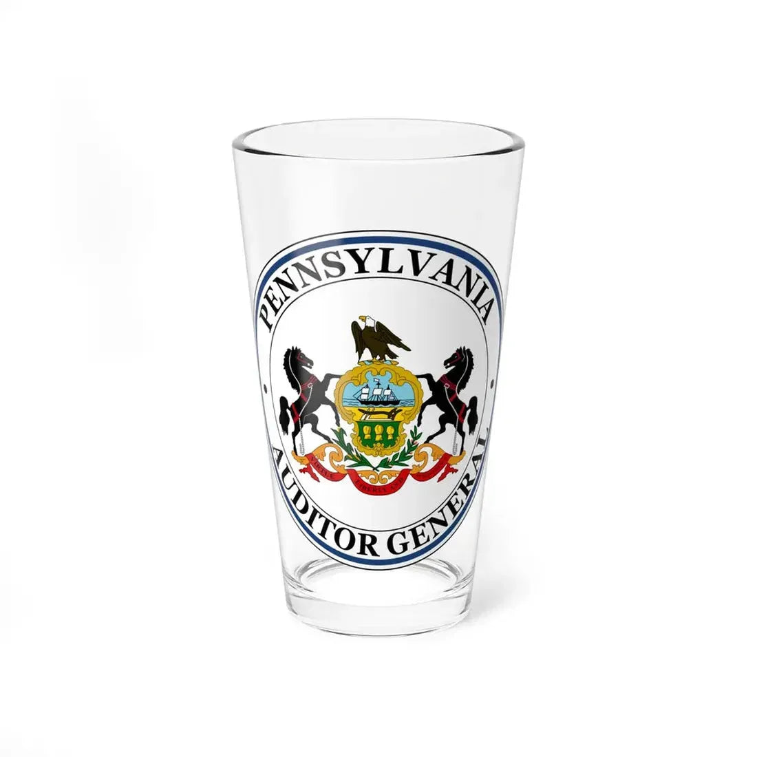 Seal of the Auditor General of Pennsylvania - Pint Glass 16oz 16oz - Go Mug Yourself