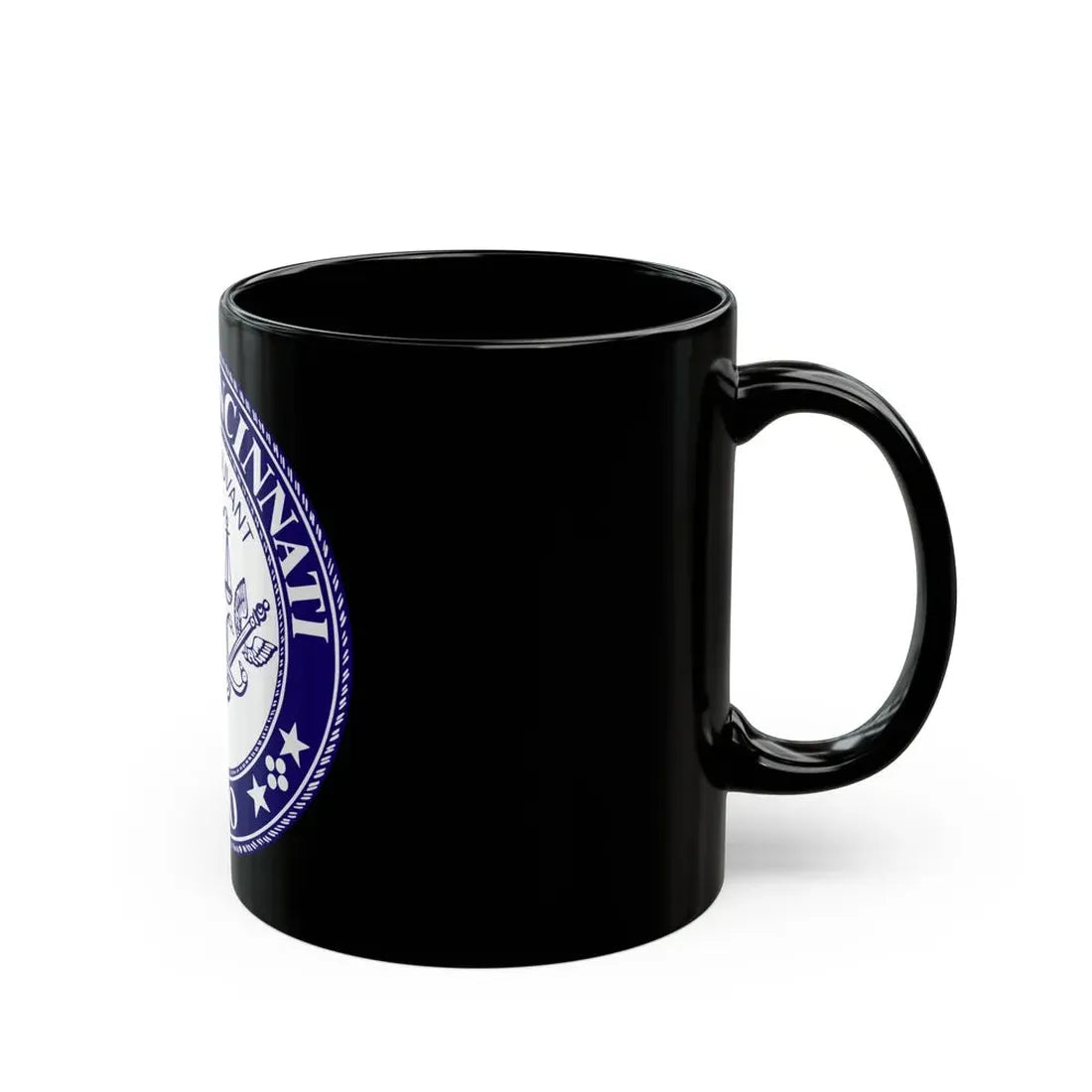Seal of the City of Cincinnati - Black Coffee Mug - Go Mug Yourself