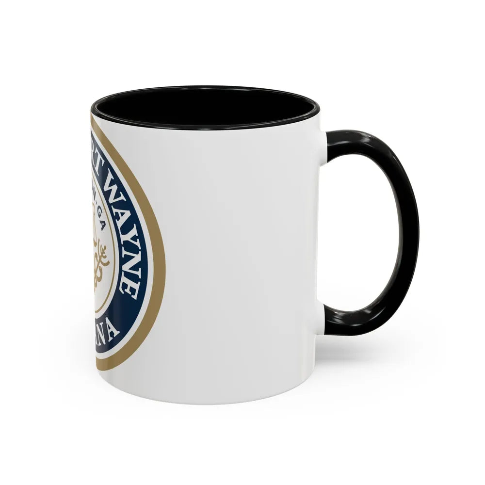 Seal of the City of Fort Wayne Indiana - Accent Coffee Mug - Go Mug Yourself