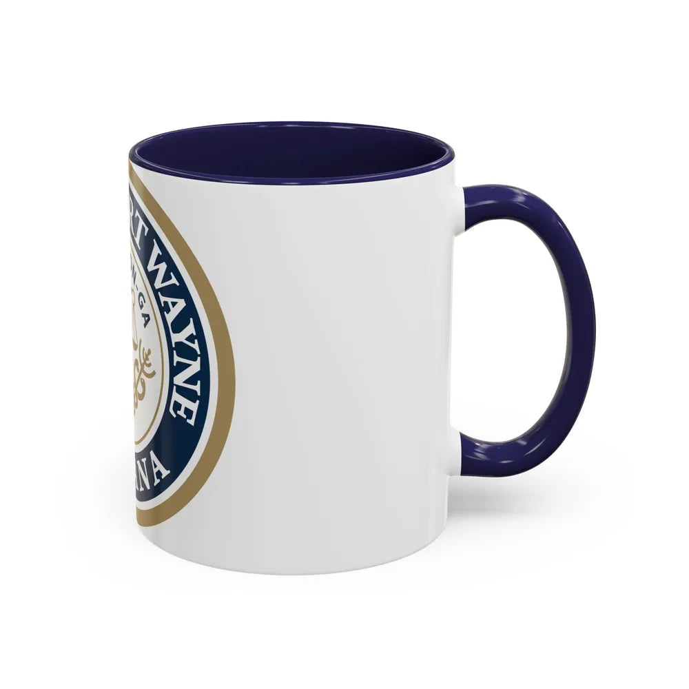 Seal of the City of Fort Wayne Indiana - Accent Coffee Mug - Go Mug Yourself