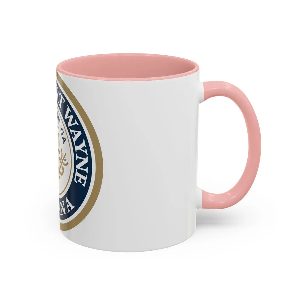 Seal of the City of Fort Wayne Indiana - Accent Coffee Mug - Go Mug Yourself