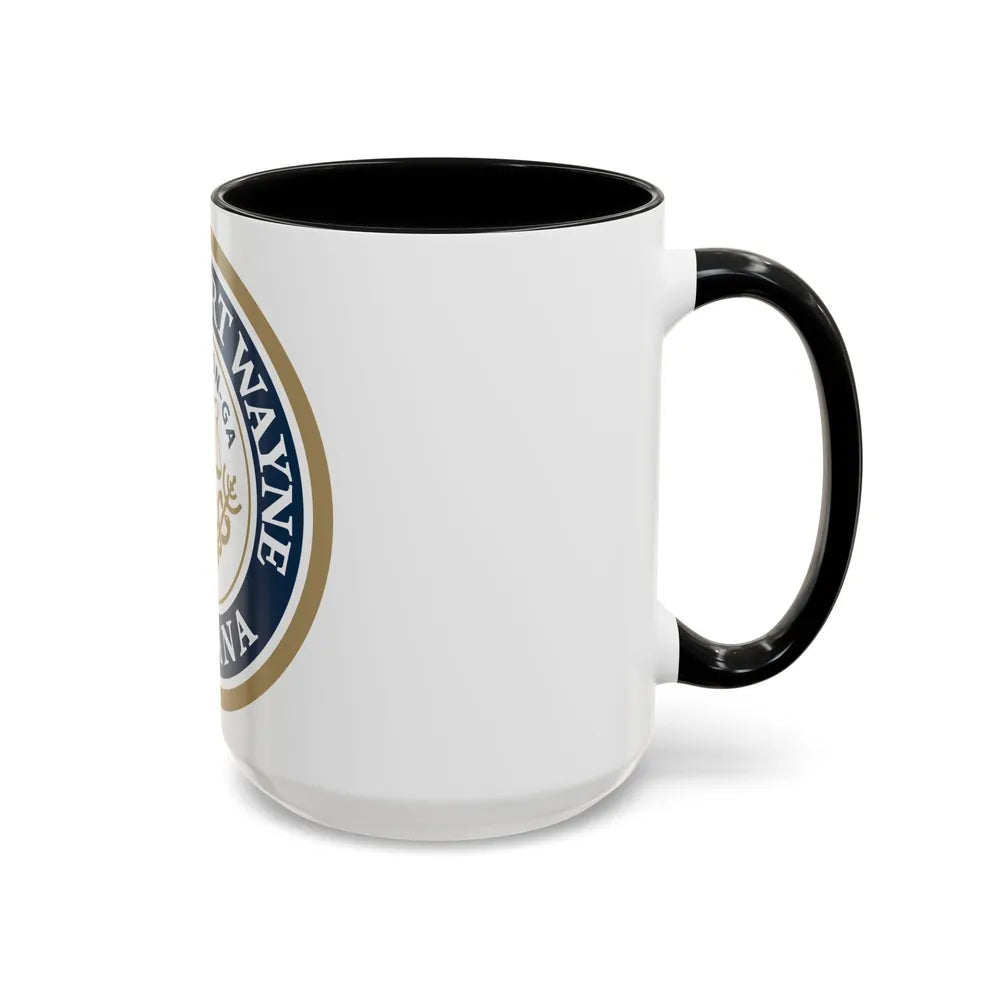 Seal of the City of Fort Wayne Indiana - Accent Coffee Mug - Go Mug Yourself