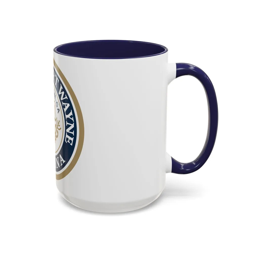 Seal of the City of Fort Wayne Indiana - Accent Coffee Mug - Go Mug Yourself