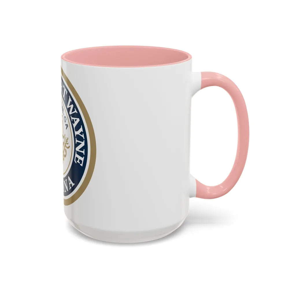 Seal of the City of Fort Wayne Indiana - Accent Coffee Mug - Go Mug Yourself
