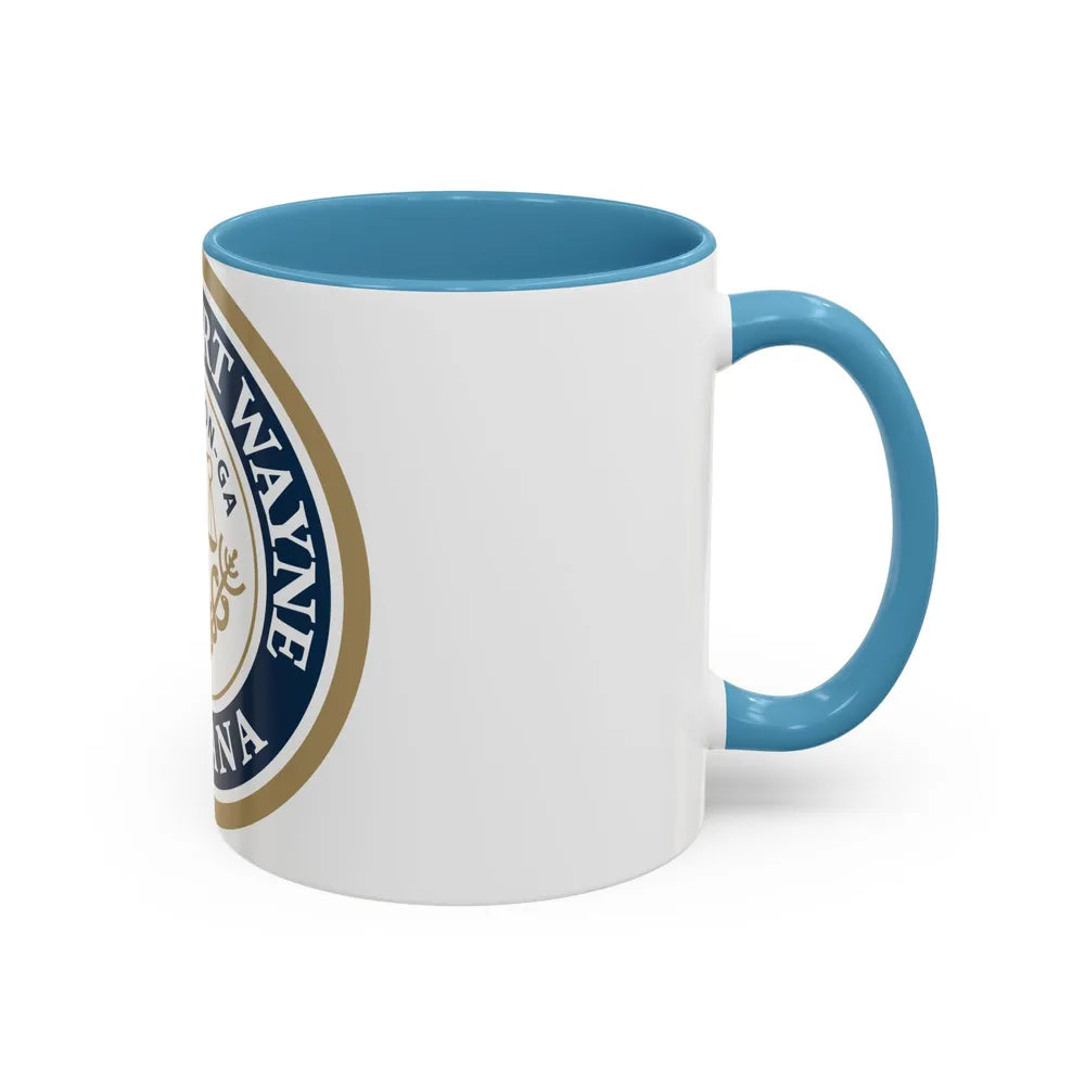 Seal of the City of Fort Wayne Indiana - Accent Coffee Mug - Go Mug Yourself