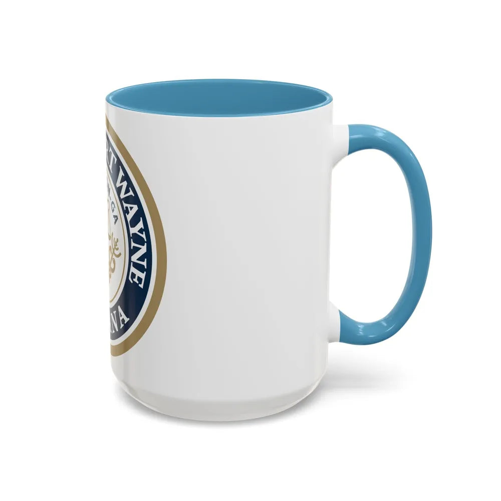 Seal of the City of Fort Wayne Indiana - Accent Coffee Mug - Go Mug Yourself