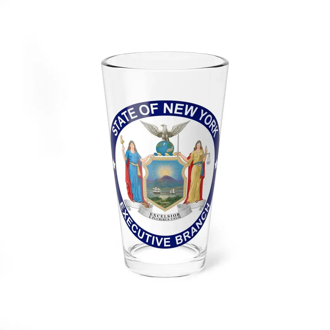 Seal of the Executive Branch of New York - Pint Glass 16oz 16oz - Go Mug Yourself